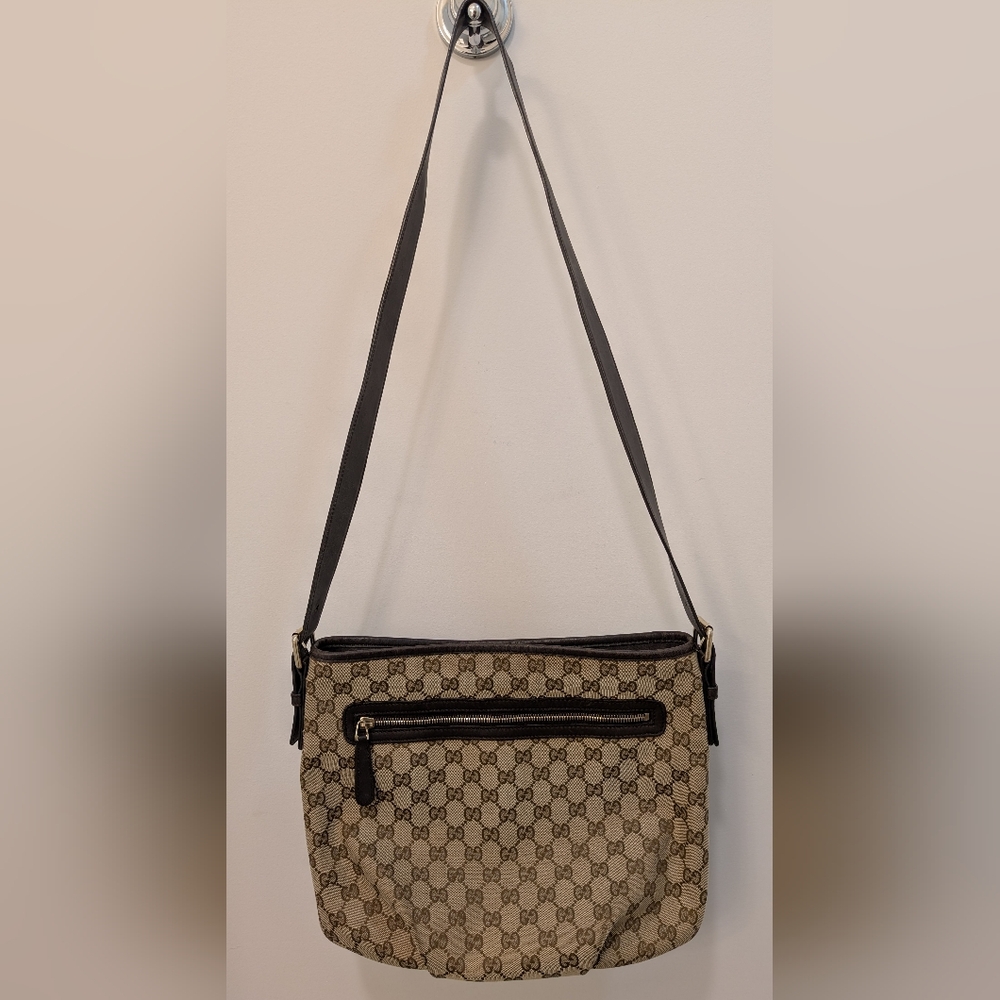 GUCCI GG Canvas Shoulder Bag Women's Handbag